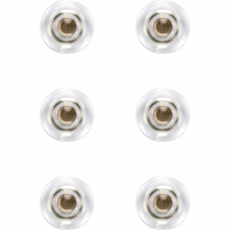 Quartet&reg; High Power Glass Board Magnets 1-1/2" Grey 6/pkg