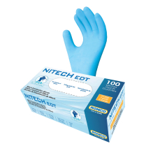 RONCO Nitech&reg; Examination Gloves X-Large Blue 100/box