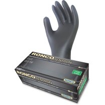 RONCO Sentron&trade; 6 Examination Gloves Large Black 100/box
