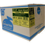 Ralston 2600 Series EcoLogo&trade; Industrial Garbage Bags Regular 26"x36" Black 250/ctn