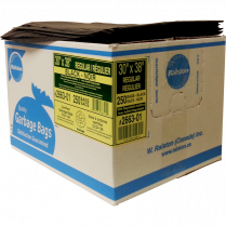 Ralston 2600 Series EcoLogo&trade; Industrial Garbage Bags Regular 30"x38" Black 250/ctn