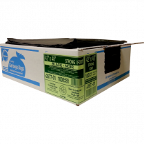 Ralston 2600 Series EcoLogo&trade; Industrial Garbage Bags Strong 42"x48" Black 100/ctn