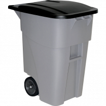 Rubbermaid&reg; BRUTE&reg; Rollout Waste Container with Lid 189.3 L Grey