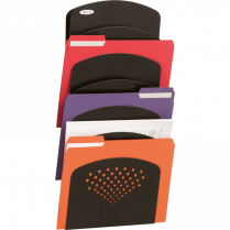 Safco&reg; 7-Pocket Wall Rack Letter/Legal Black