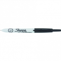 Sharpie&reg; Retractable Permanent Markers Ultra Fine Tip Black 12/box