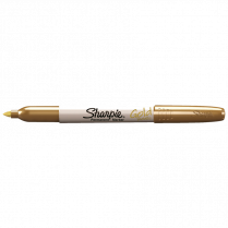 Sharpie&reg; Metallic Markers Fine Tip Gold 2/pkg