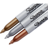 Sharpie&reg; Metallic Markers Fine Tip Silver, Gold & Bronze 3/pkg
