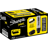 Sharpie&reg; Magnum&reg; Permanent Markers Chisel Tip Black 12/box
