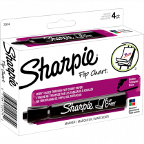Sharpie&reg; Flip Chart&reg; Markers Bullet Tip Assorted Colours 4/pkg