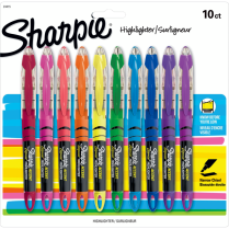Sharpie&reg; Liquid Pen Highlighters Assorted Colours 10/pkg