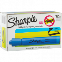 Sharpie&reg; Tank Highlighters Chisel Tip Blue 12/box