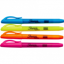 Sharpie&reg; Pocket Highlighters Assorted Colours 4/pkg