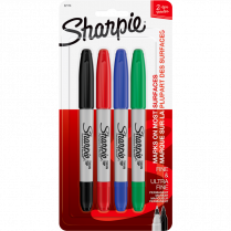 Sharpie&reg; Twin Tip Permanent Marker Assorted Colours 4/pkg