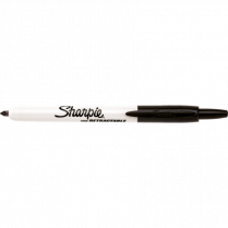 Sharpie&reg; Retractable Permanent Markers Fine Tip Black 2/pkg