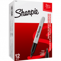 Sharpie&reg; Super Permanent Marker Conical Tip Black 12/box