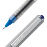 uni-ball&reg; Vision&trade; Roller Pens 0.7mm Blue with Grey Barrel 4/pkg