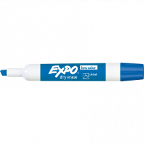 Expo&reg; Low Odour Dry Erase Marker Chisel Tip Blue