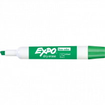 Expo&reg; Low Odour Dry Erase Marker Chisel Tip Green