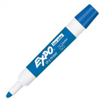 Expo&reg; Low Odour Dry Erase Marker Bullet Tip Blue