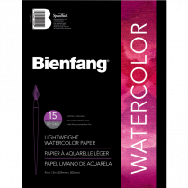 Bienfang Watercolour Pad 90lb 9"x12" 15Sheets