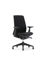 Haworth Soji Task Chair Knit Back wLumbar Black