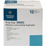 Business Source Bulldog Grip Clips 3" 12/box