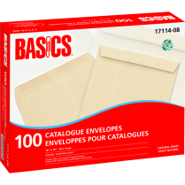 Basics&reg; Catalogue Envelopes Natural Kraft 10"x13" 100/pkg
