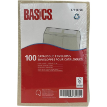 Basics&reg; Catalogue Envelopes Natural Kraft 6-1/2"x9-1/2" 100/pkg