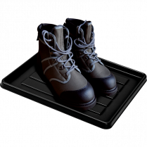 Storex&reg; School Locker / Office Cubicle Boot Tray 11"x12" Black