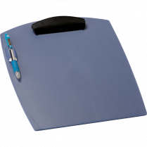 Storex&reg; Washable Clipboard w/Pen Holder Pearlized Blue