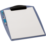 Storex&reg; Washable Clipboard w/Pen Holder Pearlized Blue