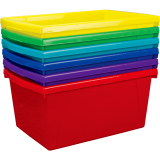 Storex&reg; Storage Bin 21L Blue