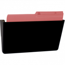 Storex&reg; Wall Files Letter Black 2/pkg