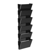 Storex Snap and Stack Wall Pockets Files Legal 6/Set