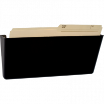 Storex&reg; Unbreakable Wall Pocket Legal Black