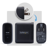 StarTech 65W USB-C Laptop Wall Block Charger
