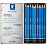 Staedtler Mars Lumograph Drawing Pencils 6B-4H 12/Set