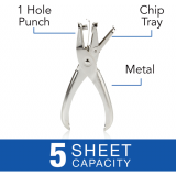 Swingline&reg; One-Hole Punch with Receptacle 1/4"