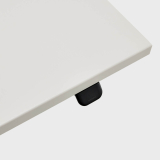 Haworth Upside Sit-to-Stand Desk 23"x46" Silver Legs & White Top