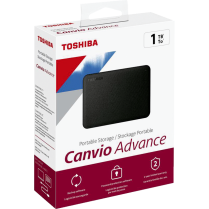 Toshiba Canvio&reg; Advance Portable Hard Drive 1TB Black