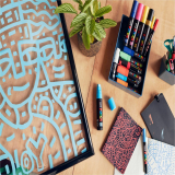 uni-ball&reg; POSCA&reg; Water-Based Paint Markers Fine Tip 8/pkg Assorted Colours