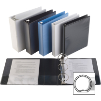 Business Source Heavy Duty Round Ring View Binders - Various Sizes & Colours