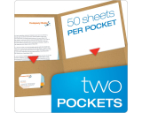 Oxford&reg; Earthwise&reg; 100% Recycled Twin Pocket Portfolios Letter 10/Pkg- Various Colours