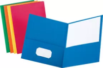 Oxford&reg; Twin Pocket Portfolios - Various Colours & Packs
