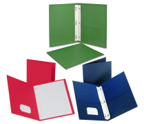 Oxford&reg; Twin Pocket Portfolio w/Tangs - Various Colours