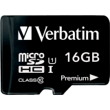 Verbatim&reg; microSDHC Card with Adaptor Class 10 16GB