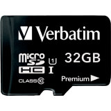 Verbatim&reg; microSDHC Cards with Adaptor 32GB