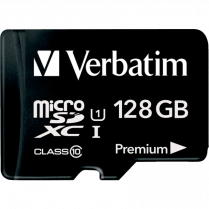 Verbatim&reg; microSDXC Cards with Adaptor Class 10 128GB
