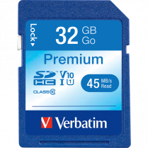 Verbatim&reg; Premium SDHC&reg; Card Class 10, 32GB