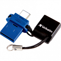 Verbatim&reg; Store 'n' Go Dual USB-C (w/ USB-A Adaptor) 2.0 Drive 64GB